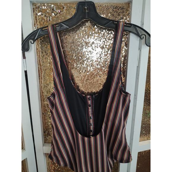 RVCA Bandit Striped Cheeky Bathing Suit One Piece Urban Outfitters Small - Picture 11 of 15